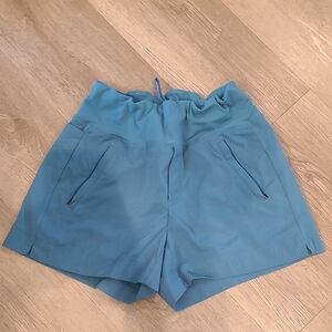 Athleta Turquoise Blue Trekkie Women's Shorts